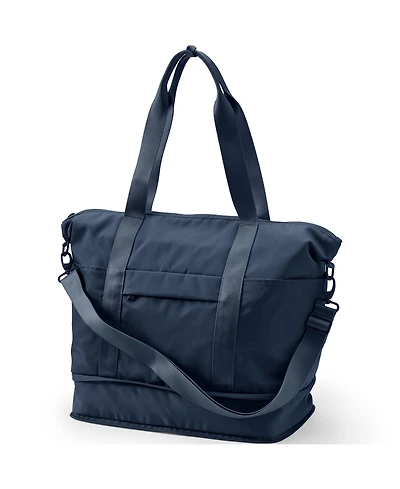 Lands' End Travel Nylon Expandable Packable Tote Bag