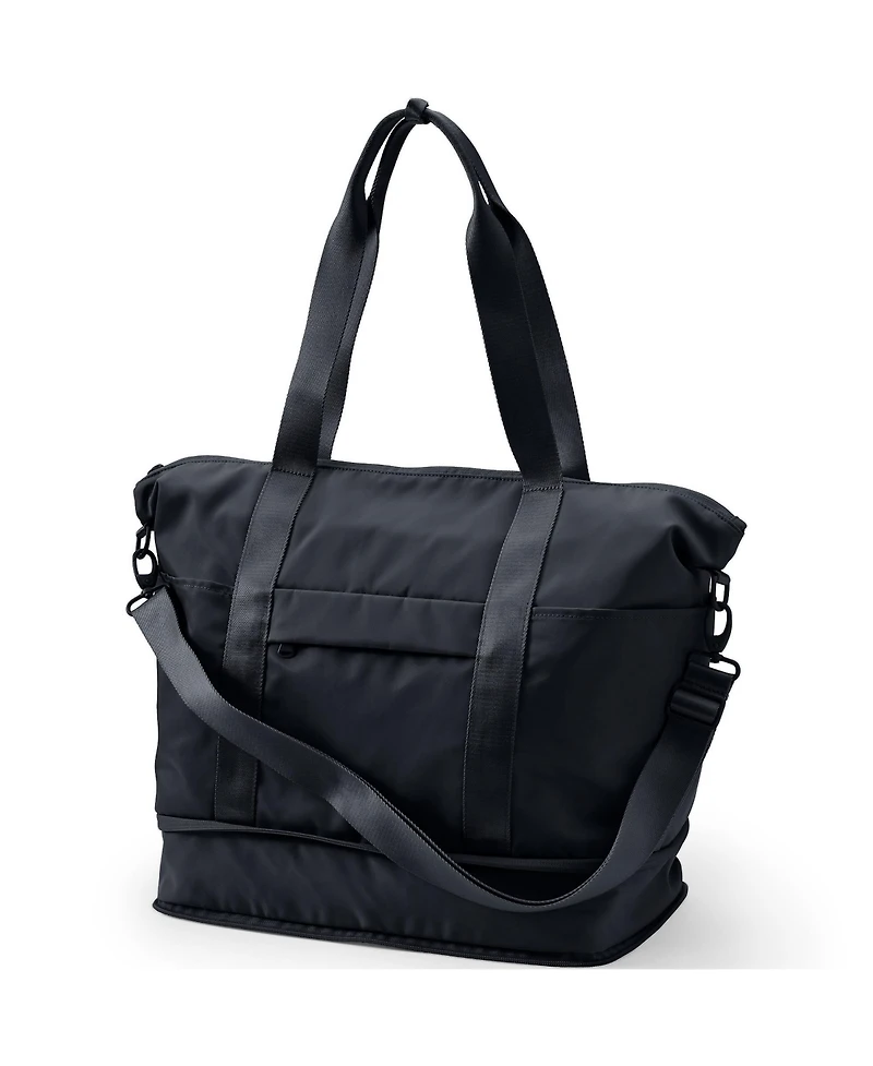 Lands' End Travel Nylon Expandable Packable Tote Bag
