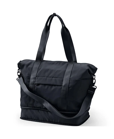 Lands' End Travel Nylon Expandable Packable Tote Bag