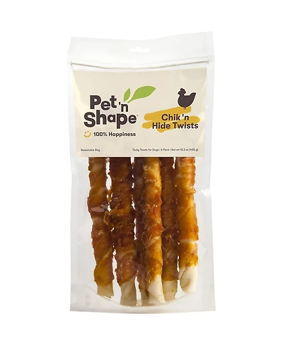 Chicken Hide Twists 6pk - 10in