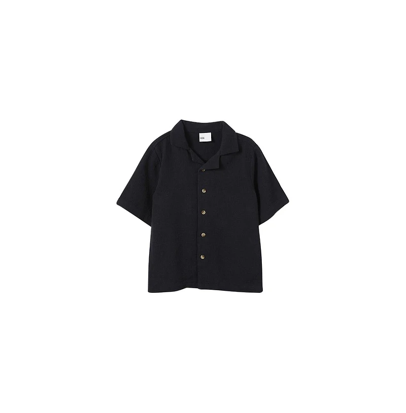 Cotton On Little Boys Cabana Short Sleeve Shirt