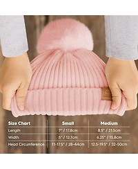 KeaBabies 2pk Baby Hats, Beanies, Newborn Hats for Girls, Boys, Winter Hat, 0-6 Months Infant Hat