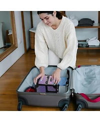 Byootique Makeup Train Case Cosmetic Organizer w/ Mirror Artist Grace ForgetMeNot