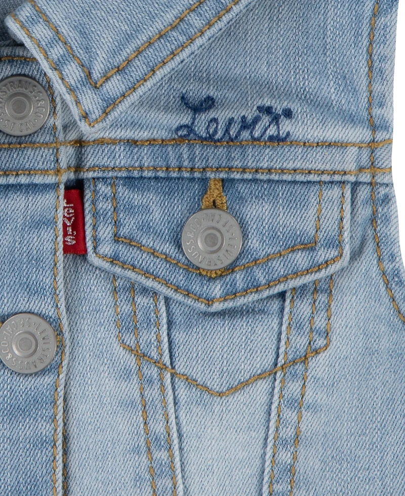 Levi's Baby Girls Tee, Vest and Flared Leggings, 3-Piece Set