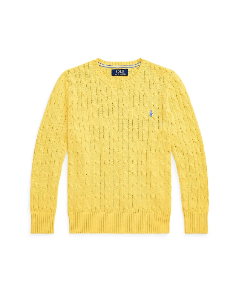 Polo Ralph Lauren Big Boys Cable-Knit Cotton Sweater