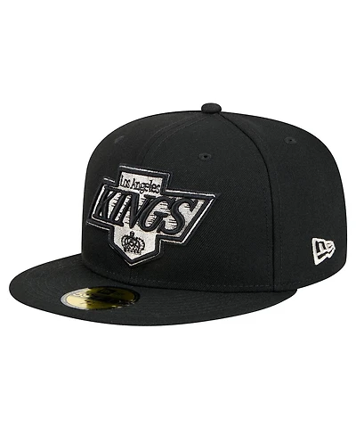 New Era Men's Black Los Angeles Kings Core 59FIFTY Fitted Hat