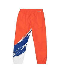 Mitchell & Ness Men's Orange New York Knicks Paintbrush Warm-Up Pants