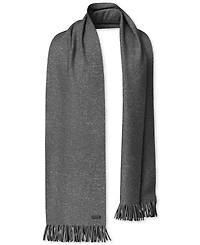 Hugo Men's Albas Wool Raschel Fringed 67" Scarf