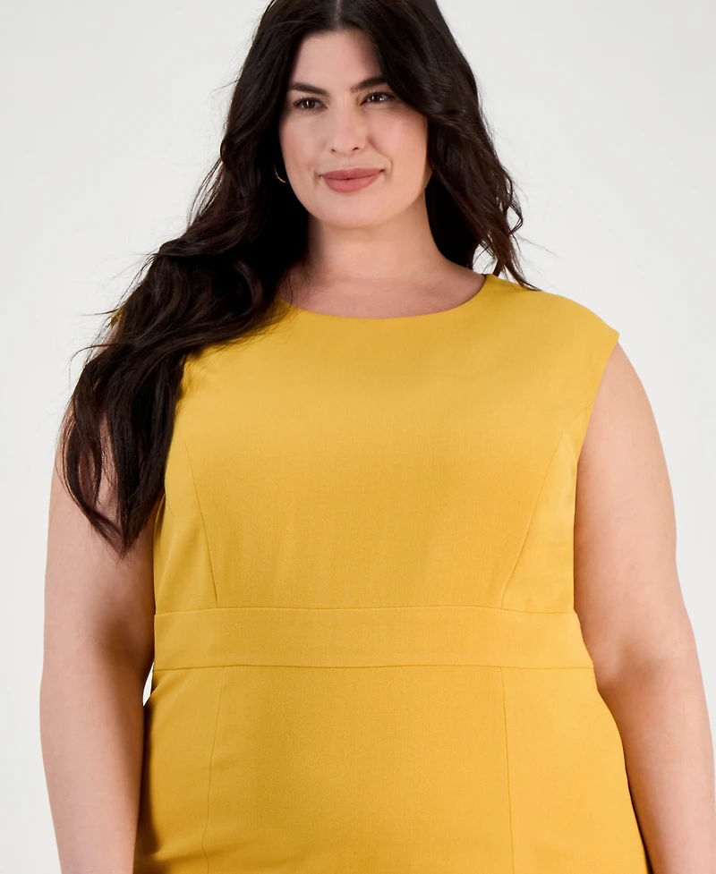 Kasper Plus Cap Sleeve Princess Seam Dress