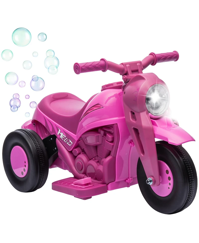 Qaba Ride on Motorcycle, 6V Bubble Car w/ Music