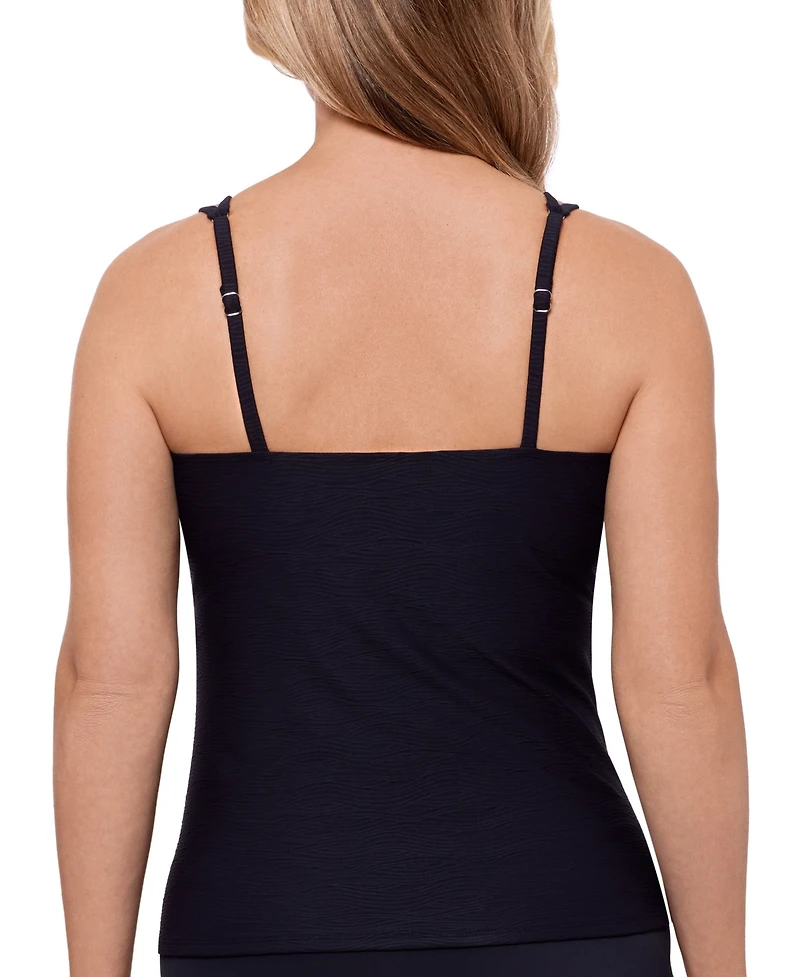 Swim Solutions Women's Tunnel Tankini Top, Exclusively at Macy's