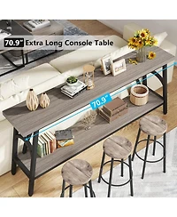 Tribesigns Extra Long Console Table, 70.8” Entryway Console Table, Tv Stand, and Media Console for Living Room or Hallway