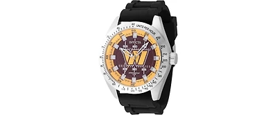 Invicta Men's 47866 Nfl Washington Commanders Quartz Multifunction Dark Red, Yellow Dial Watch
