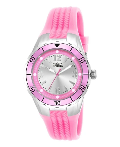 Invicta Women's Angel Quartz 3 Hand Silver Dial Watch
