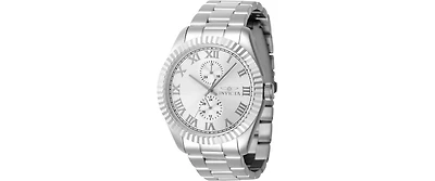 Invicta Men's 47421 Specialty Quartz Multifunction Silver Dial Watch