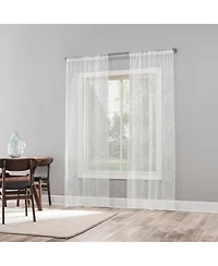 Christmas Pickup Truck Semi-Sheer Rod Pocket Kitchen Curtain Valance