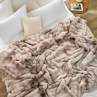 Snowball Chunky Bunny - Coma Inducer Blanket - Taupe Desert