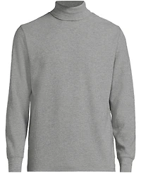 Lands' End Men's Long Sleeve Waffle Turtle Neck
