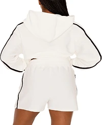Gameday Couture Women's Cream Penn State Nittany Lions Down, Set, Go Pullover Hoodie and Shorts Set
