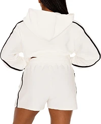 Gameday Couture Women's Cream Florida Gators Down, Set, Go Pullover Hoodie and Shorts Set