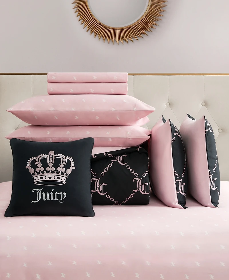 Juicy Couture Logo Link 8-Pc. Comforter Set
