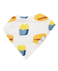 GooseWaddle Slice Slice Baby And Pizza 2 Pack Muslin & Terry Cloth Bib Set