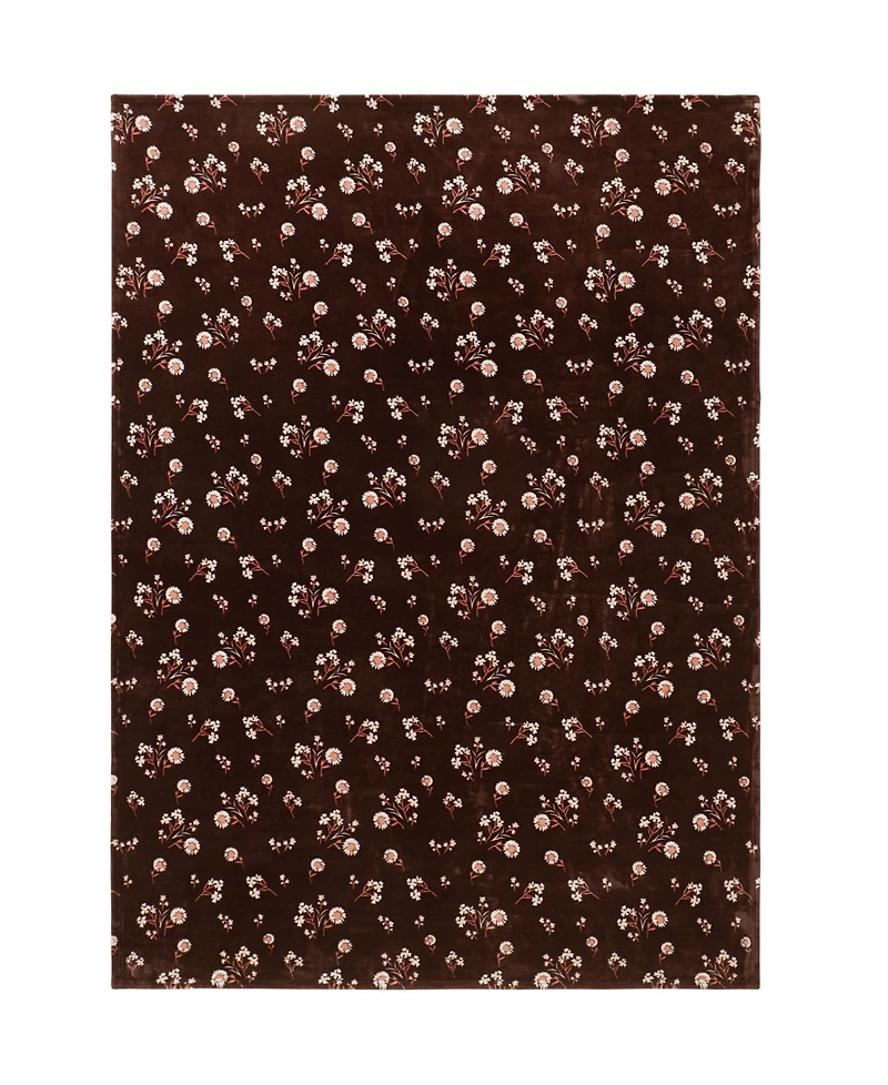 Lucky Brand Daisy Floral Cozy Plush Throw, 50" x 70"