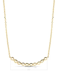 Devata Infinity Chain Necklace in 14K Gold, 16 in adj to 18 in, approx. 4.1 grams