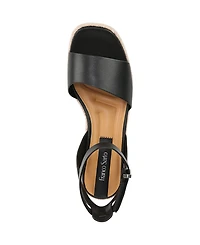 Franco Sarto Women's Tiffany Open Square Toe Espadrille Platform Sandals