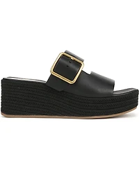 Franco Sarto Women's Taziana Open Square Toe Espadrille Slide Platform Sandals