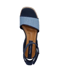Franco Sarto Women's Tiffany Open Square Toe Espadrille Platform Sandals