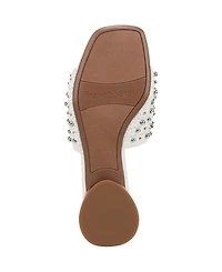 Franco Sarto Women's Loran 3 Stacked Heel Slide Dress Sandals