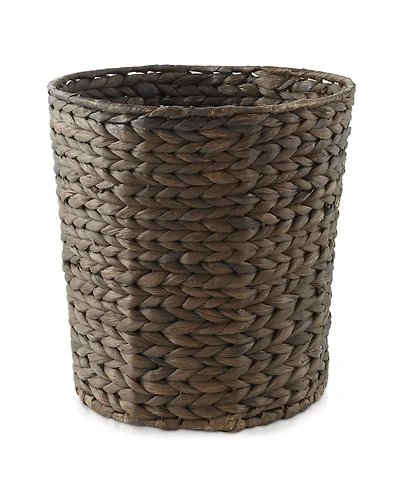 Casafield Seagrass Waste Basket - Natural, Woven Trash Can for Garbage in the Bathroom, Bedroom, Laundry Room, Home Office