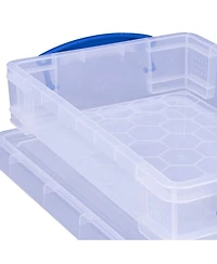 Really Useful Box 4L Storage Container with Lid and Clip Lock Handles