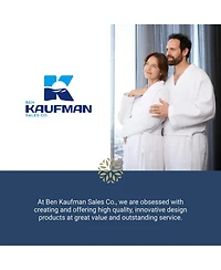 Ben Kaufman Velour Kimono Bathrobes - 100% Cotton Shawl Collar Spa Robes with Monogram Options - Soft & Luxury Gifts for Men & Women, Waffle Style
