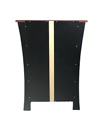 Kings Brand Furniture Hiland Bar Cabinet Wine Storage With Glass Holders & Drawer