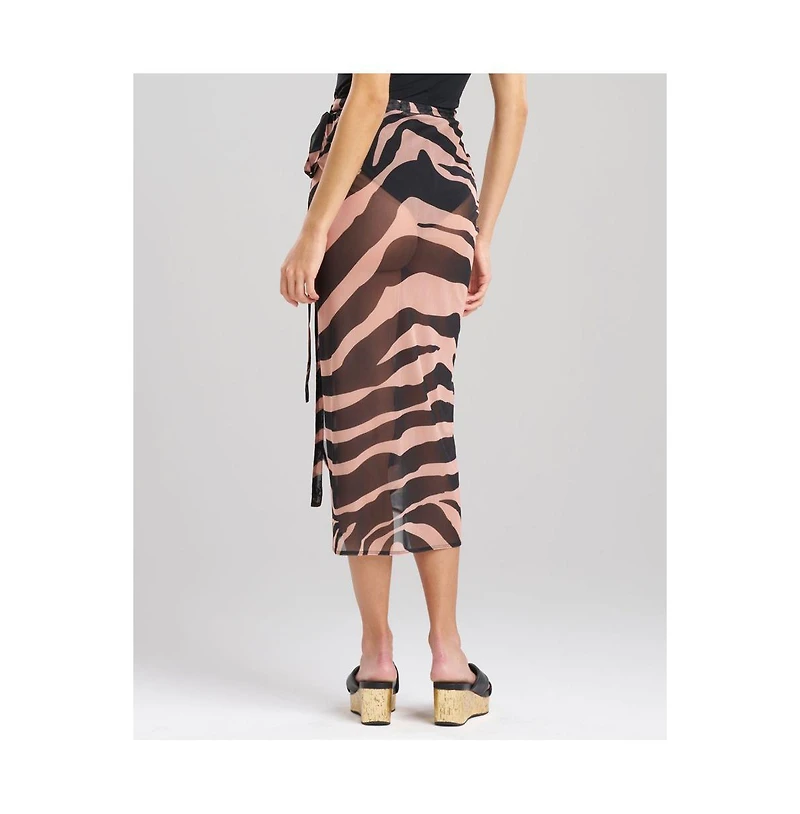 Natori Women's Zebra - Mesh Sarong