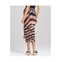 Natori Women's Zebra - Mesh Sarong