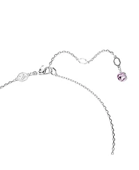 Swarovski Mixed Cuts Rhodium Plated Gema Y Pendant Necklace