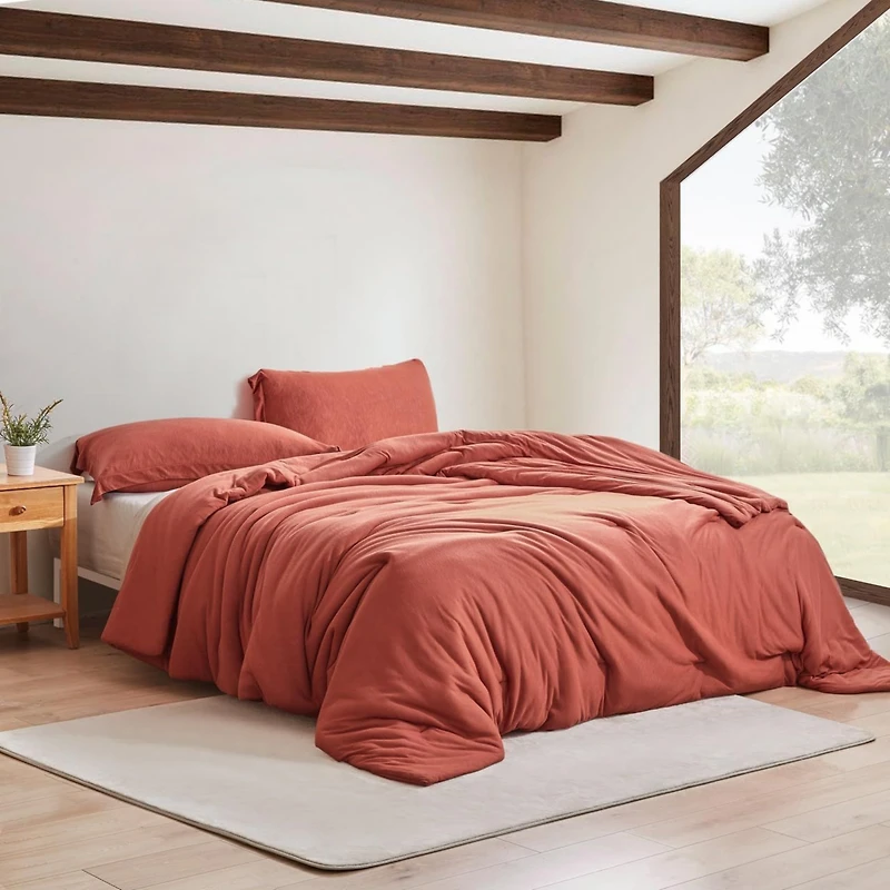 We Be Slubbin - Coma Inducer Oversized Comforter Set - Rust Red , Queen