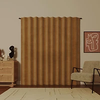 Amherst Velvet Noise Reducing Thermal Extreme 100% Blackout Back Tab Curtain Panel