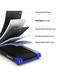 Gymax Folding 2.25HP Electric Treadmill Running Machine w/ Led Display