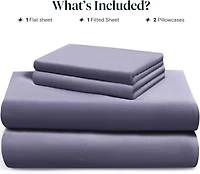 LuxClub 4-Pc Rayon from Bamboo Sheet Set – Cooling & Soft Luxury