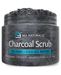 M3 | Charcoal Exfoliating Body Scrub | with Collagen | 12 oz