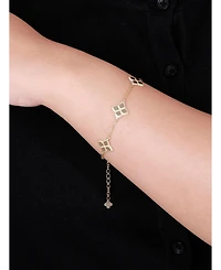 Devata Clover Chain Bracelet in 14K Gold, 6.5 in adj to 7.5 in