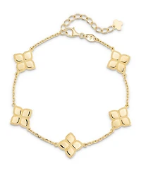 Devata Clover Chain Bracelet in 14K Gold, 6.5 in adj to 7.5 in