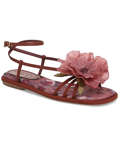 Circus Ny by Sam Edelman Women's Olana Flower Strappy Flat Sandals