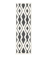 Bayshore Home Textured Tones Trellis 2'7"x8' Runner Area Rug