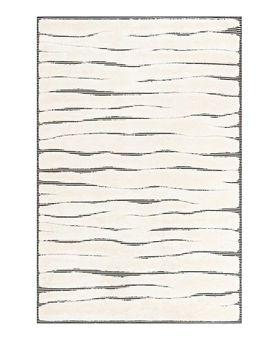Bayshore Home Textured Tones Lines 5'3"x8' Area Rug