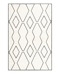 Bayshore Home Textured Tones Trellis 5'3"x8' Area Rug